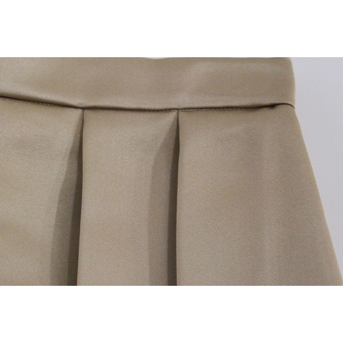 Andrea Incontri Elegant Silk Pleated Knee-Length Skirt Andrea Incontri