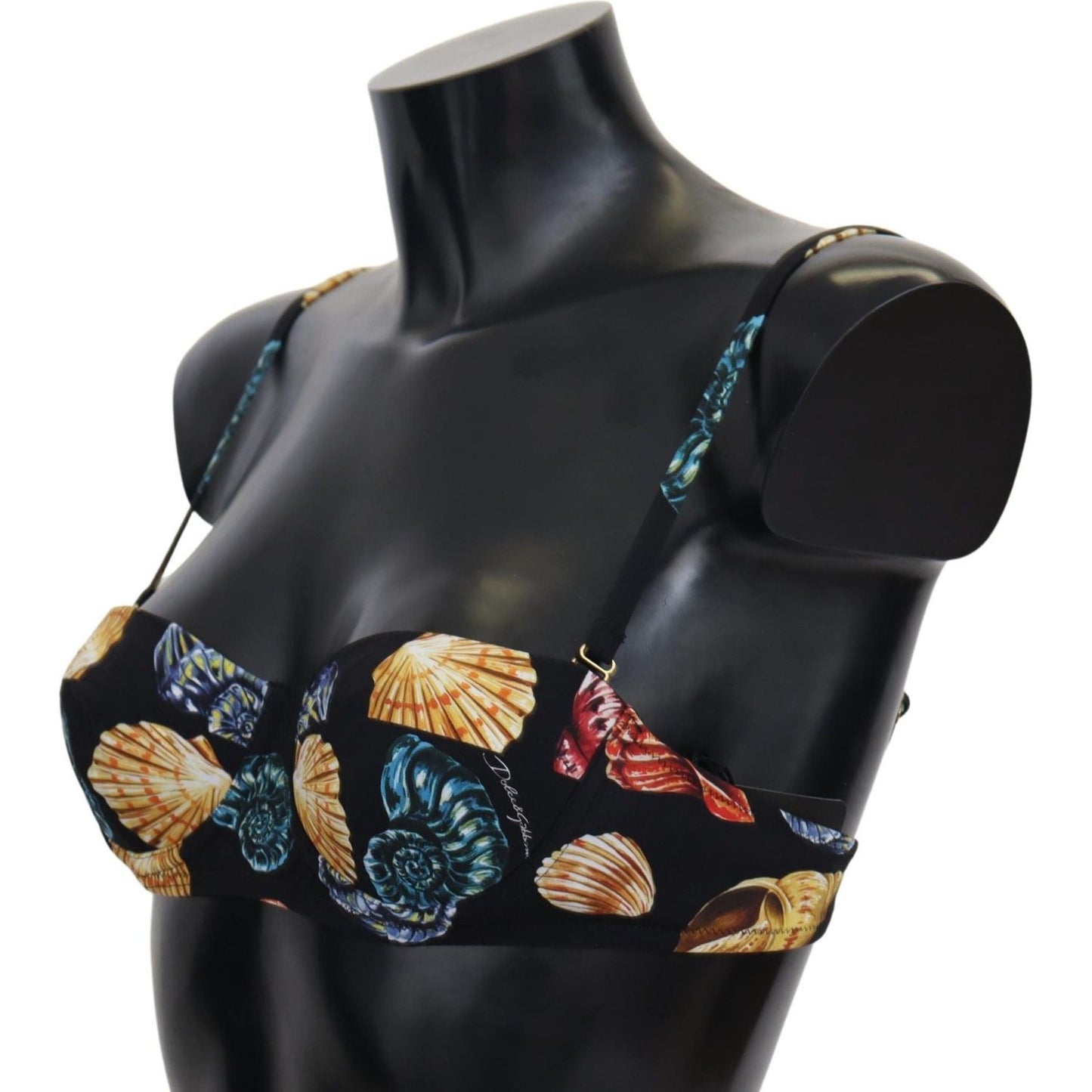 Dolce & Gabbana Chic Seashell-Print Bikini Top Dolce & Gabbana