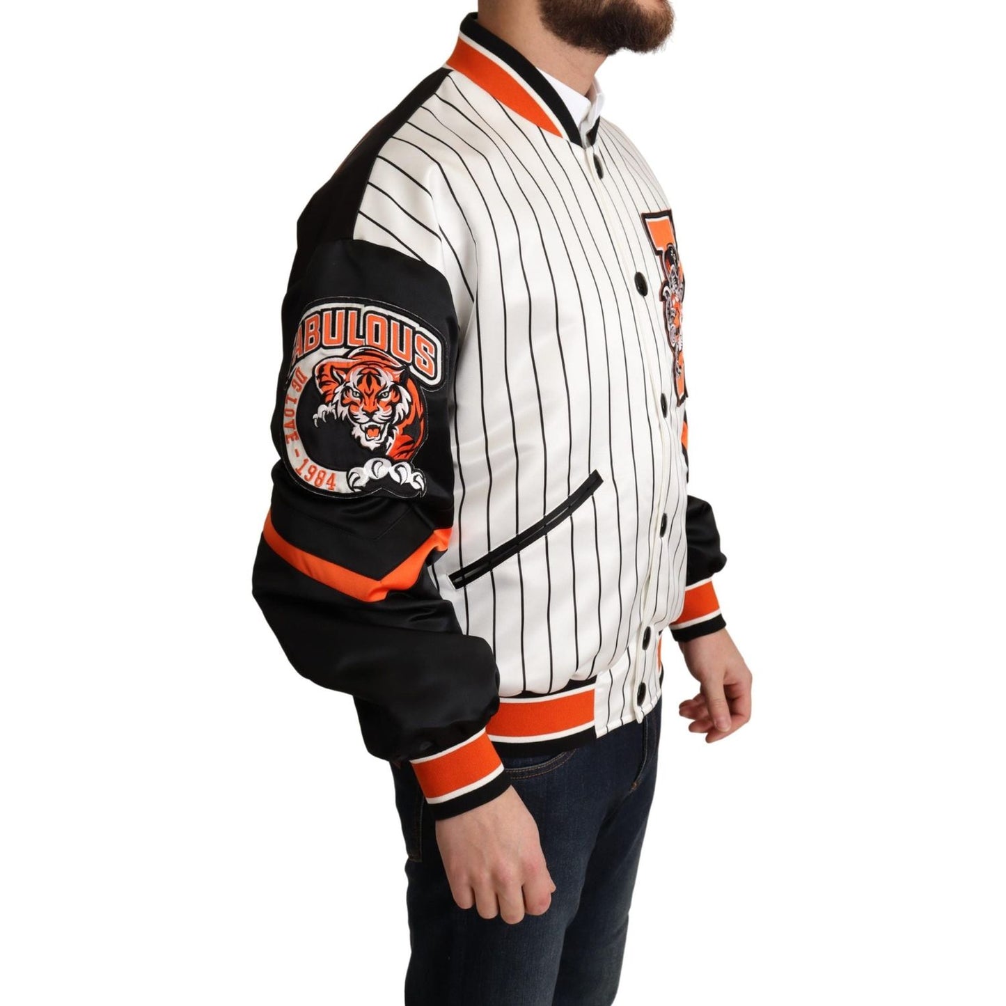 Dolce & Gabbana Multicolor Bomber King Logo #DGMILLENNIALS Jacket Dolce & Gabbana