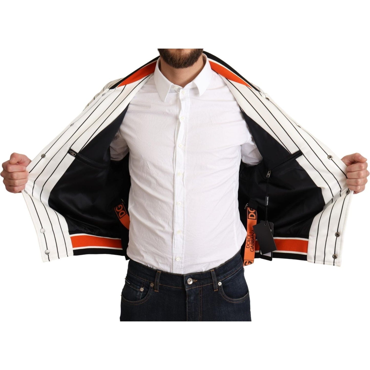 Dolce & Gabbana Multicolor Bomber King Logo #DGMILLENNIALS Jacket Dolce & Gabbana