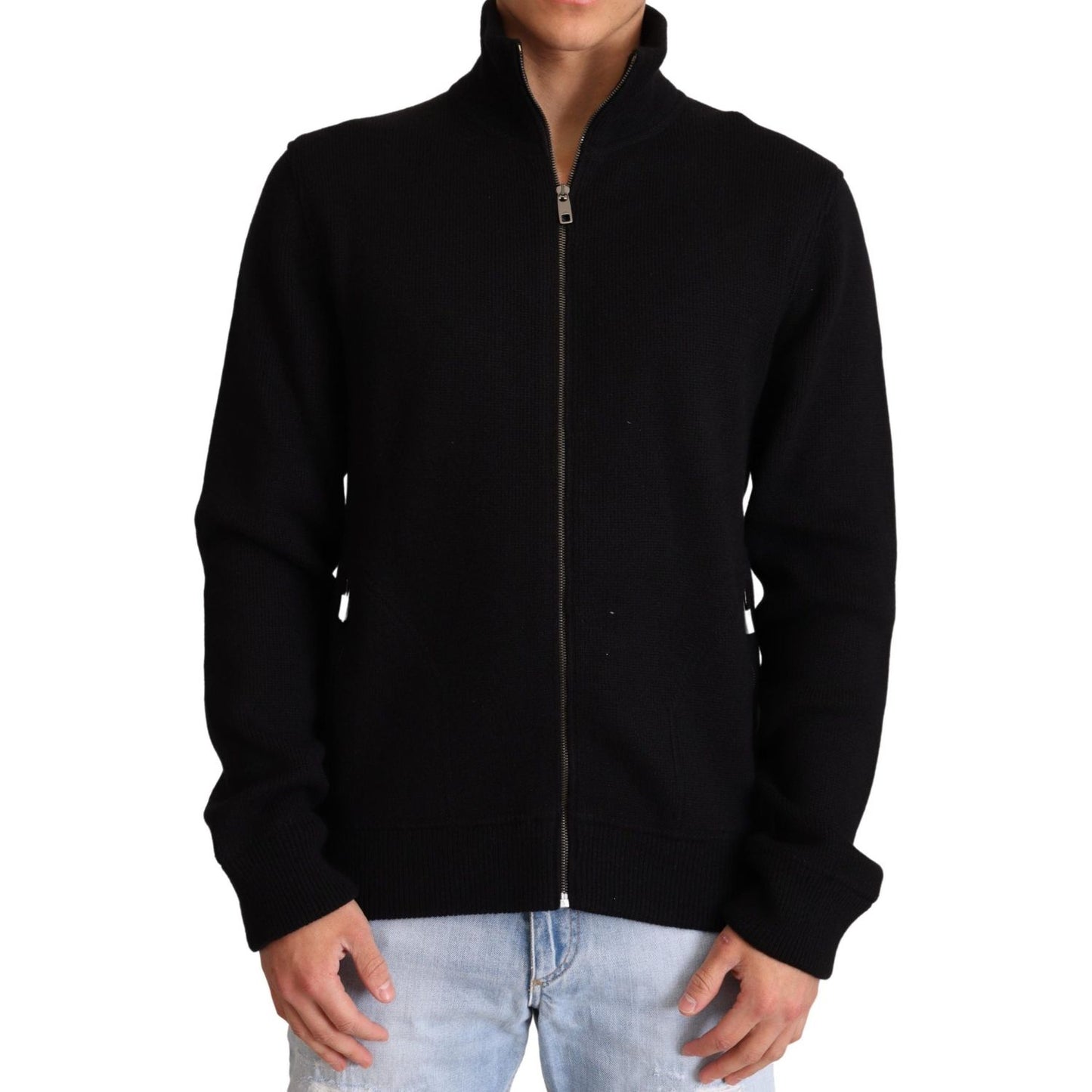 Dolce & Gabbana Elegant High Neck Cashmere Blend Sweater Dolce & Gabbana