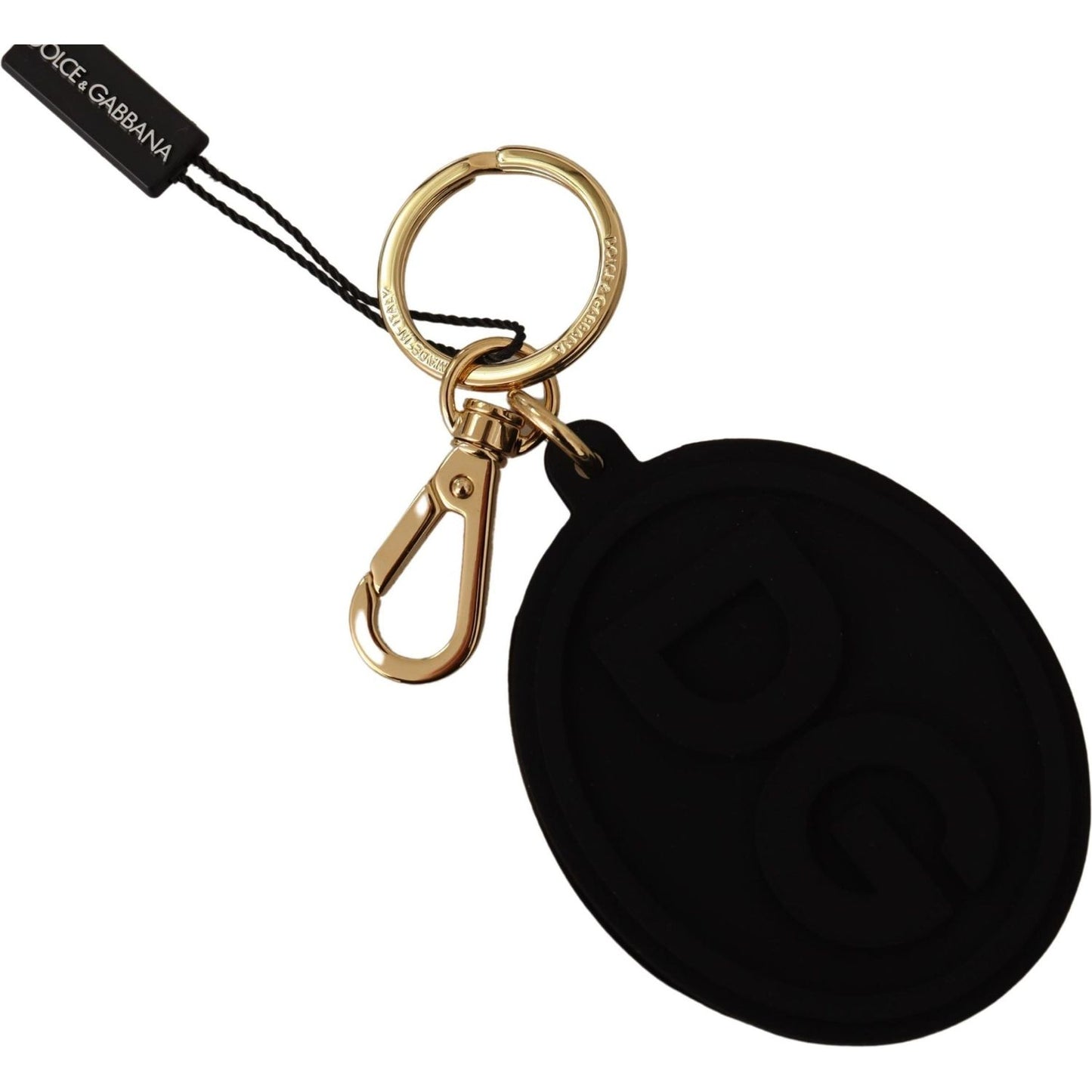 Dolce & Gabbana Elegant Black and Gold Keychain Accessory Dolce & Gabbana