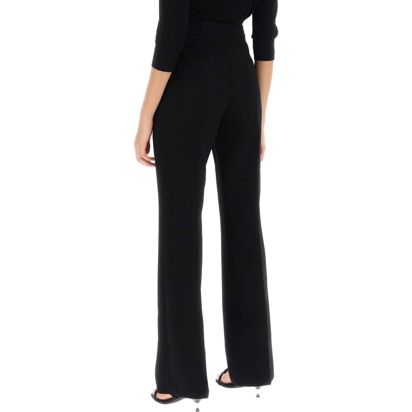 Tory Burch straight leg pants in crepe cady Trousers Tory Burch