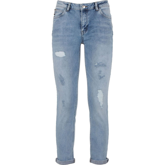 Imperfect Blue Cotton Women's Jean Imperfect