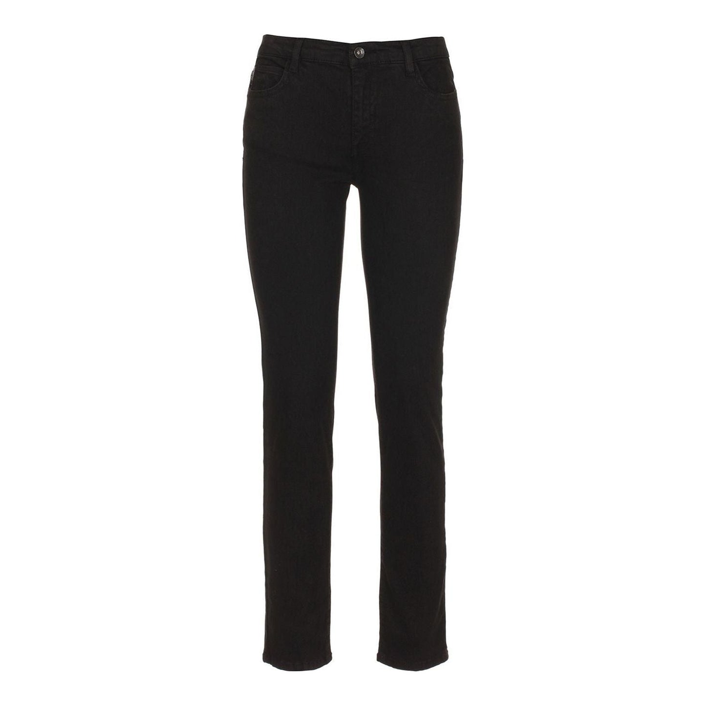 Imperfect Black Cotton Women's Jean Jeans & Pants Imperfect