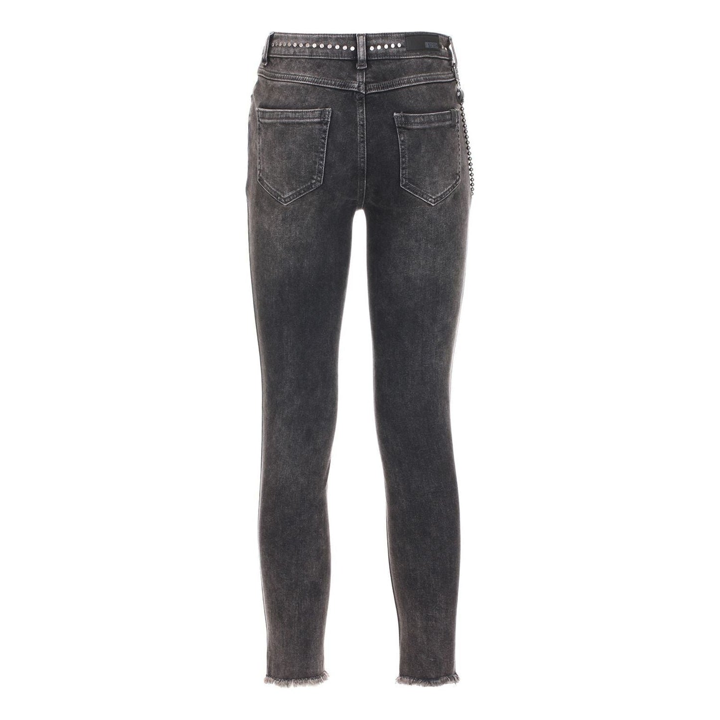 Imperfect Elegant Black Denim Trousers Imperfect