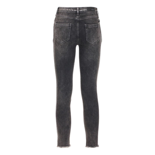 Imperfect Elegant Black Denim Trousers Imperfect