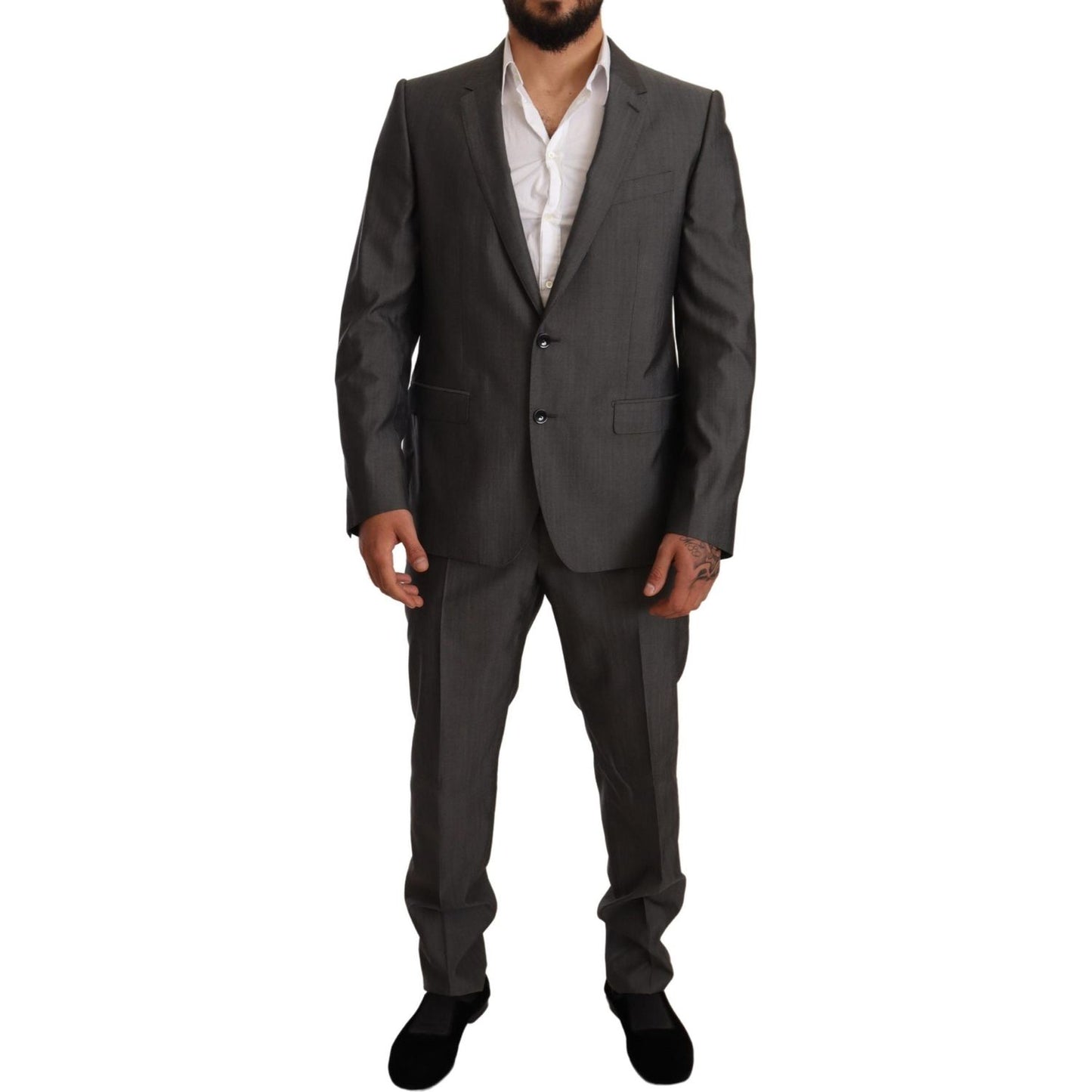 Dolce & Gabbana Elegant Martini Slim-Fit Wool Silk Suit Suit Dolce & Gabbana