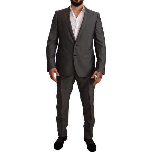 Dolce & Gabbana Elegant Martini Slim-Fit Wool Silk Suit Suit Dolce & Gabbana