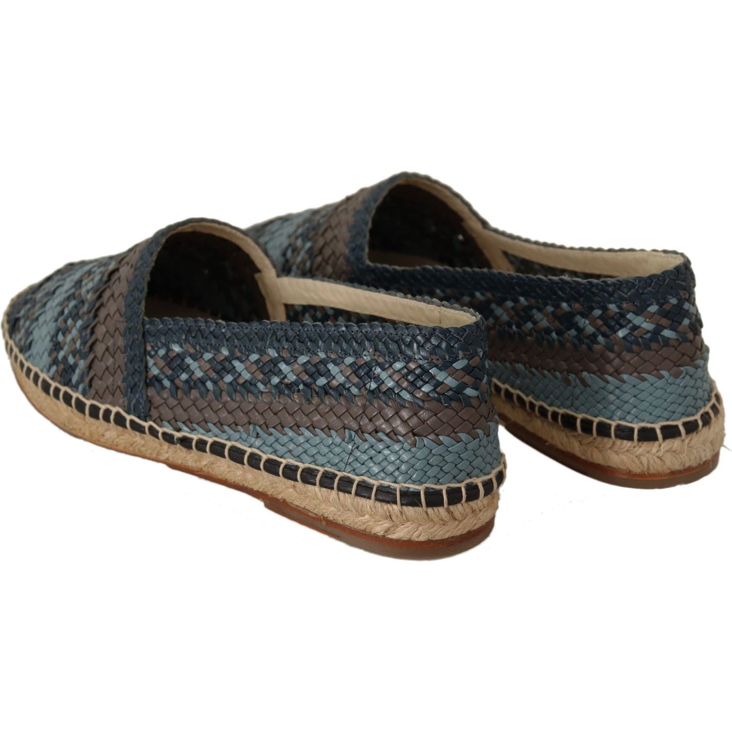 Dolce & Gabbana Elegant Woven Leather Espadrilles MAN LOAFERS Dolce & Gabbana