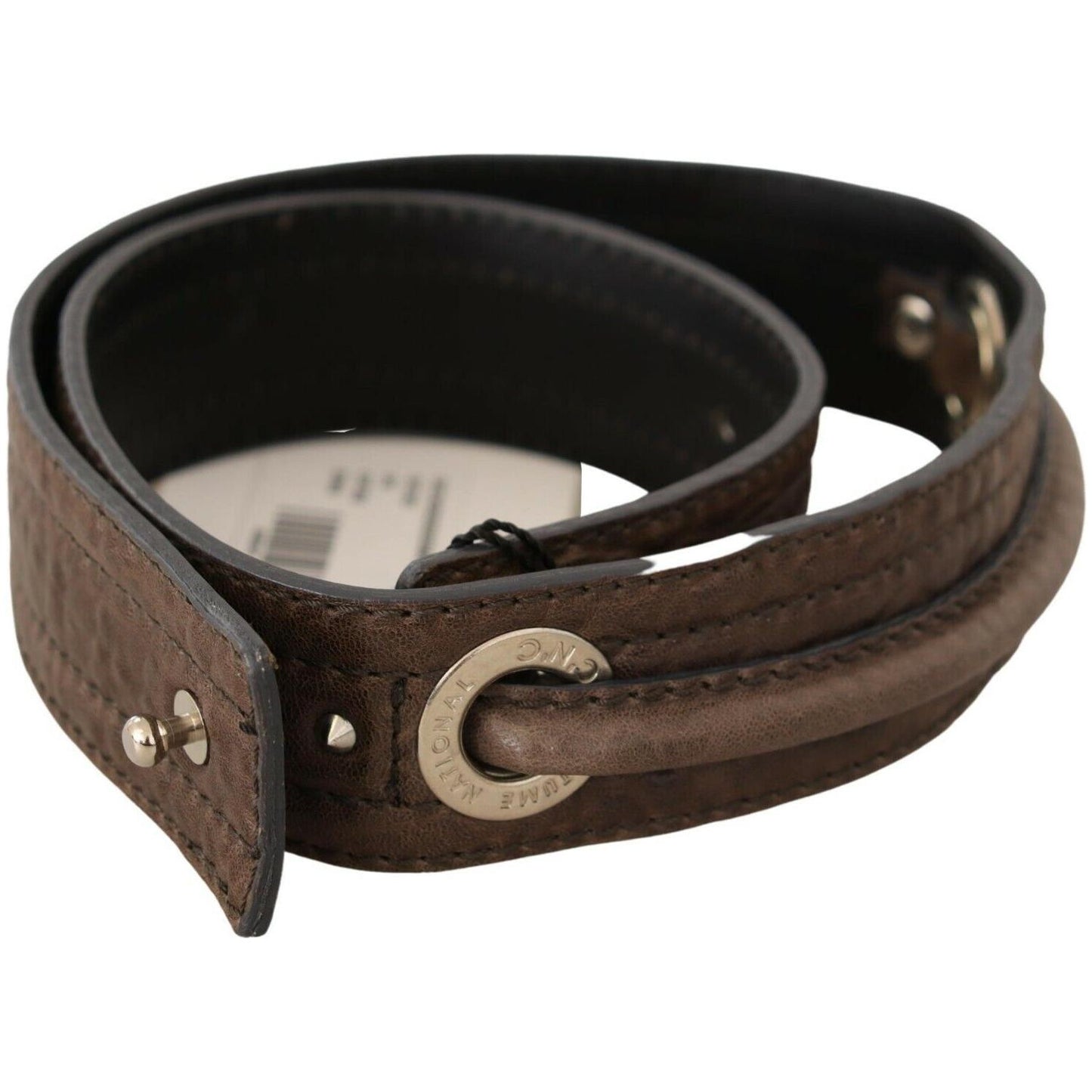 Costume National Elegant Brown Leather Fashion Belt Costume National