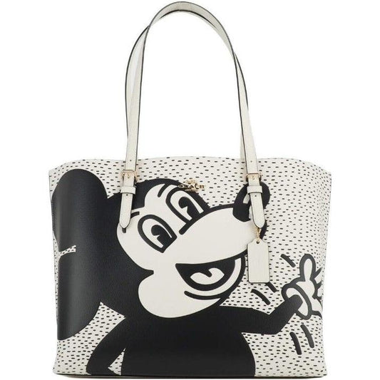 COACH (C6978) Mickey Mouse X Keith Haring Mollie Large Leather Shoulder Tote Bag WOMAN TOTES COACH