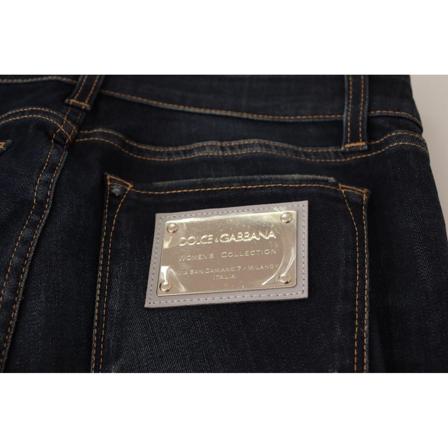 Dolce & Gabbana Chic Blue Slim Skinny Jeans Dolce & Gabbana