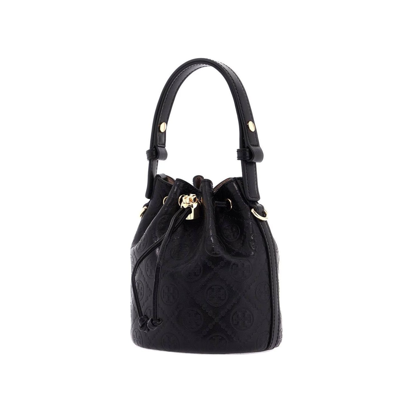 Tory Burch mini t monogram leather bucket bag Shopper Tory Burch