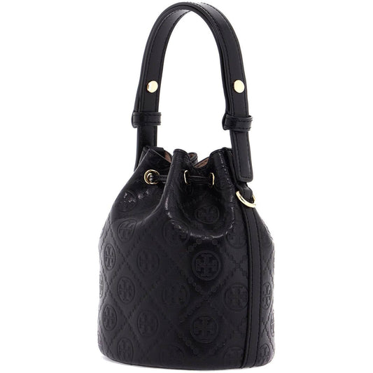 Tory Burch mini t monogram leather bucket bag Shopper Tory Burch