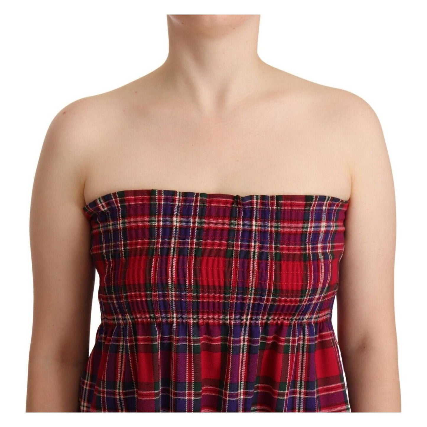 CAMPO DI FRAGOLE Chic Checkered Sleeveless Tank Top WOMAN TOPS AND SHIRTS CAMPO DI FRAGOLE