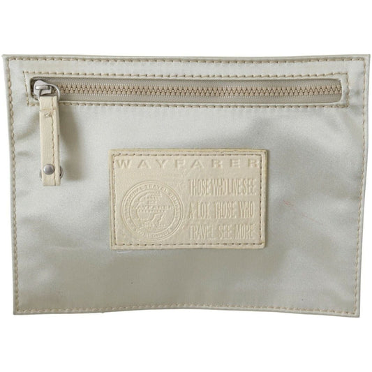 WAYFARER White Zippered Coin Holder Wallet WAYFARER
