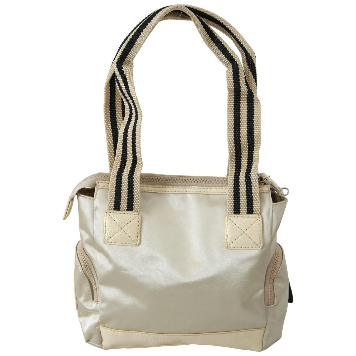 Front view with bag zipped and handles upright.