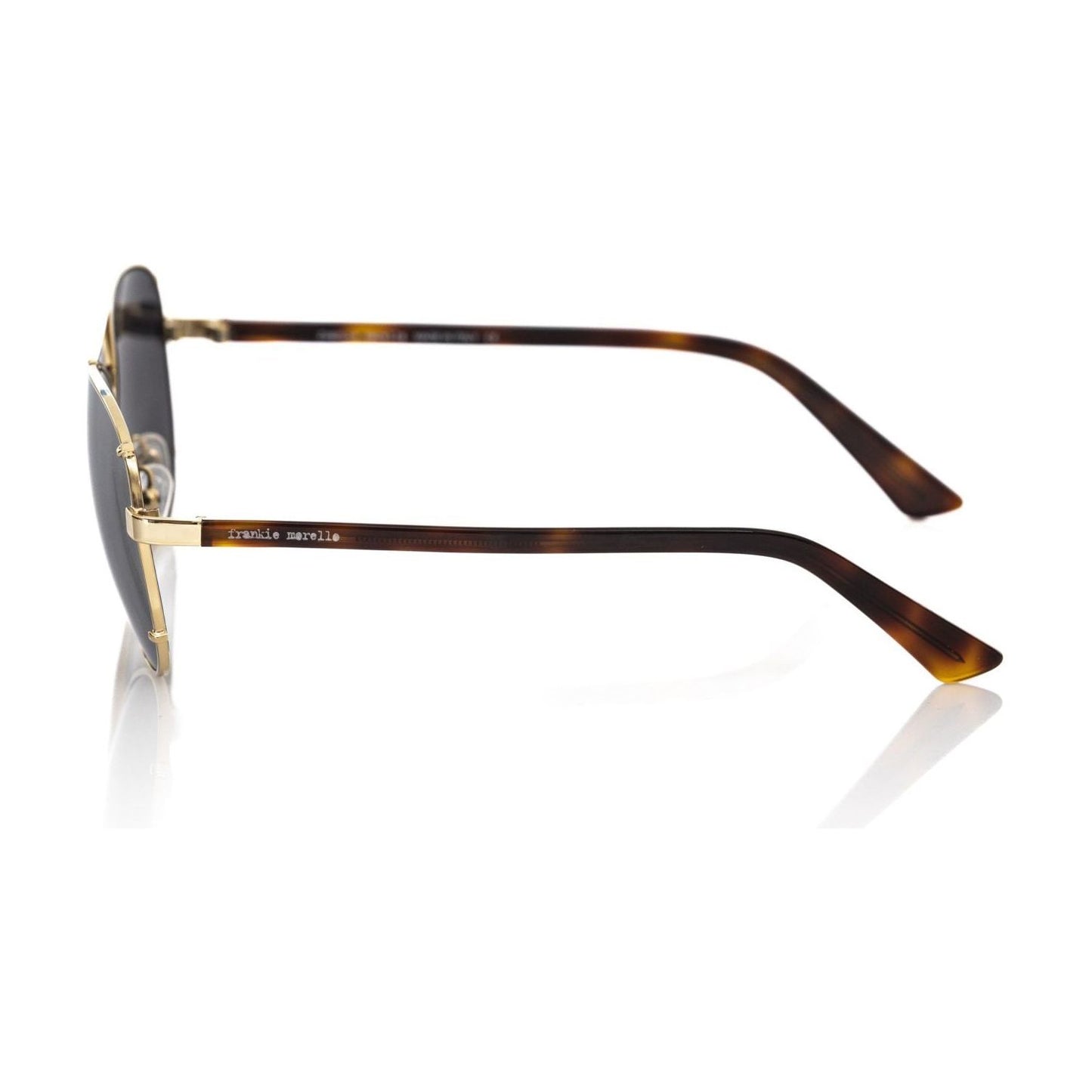 Frankie Morello Gold Metallic Fiber Men's Sunglass Frankie Morello