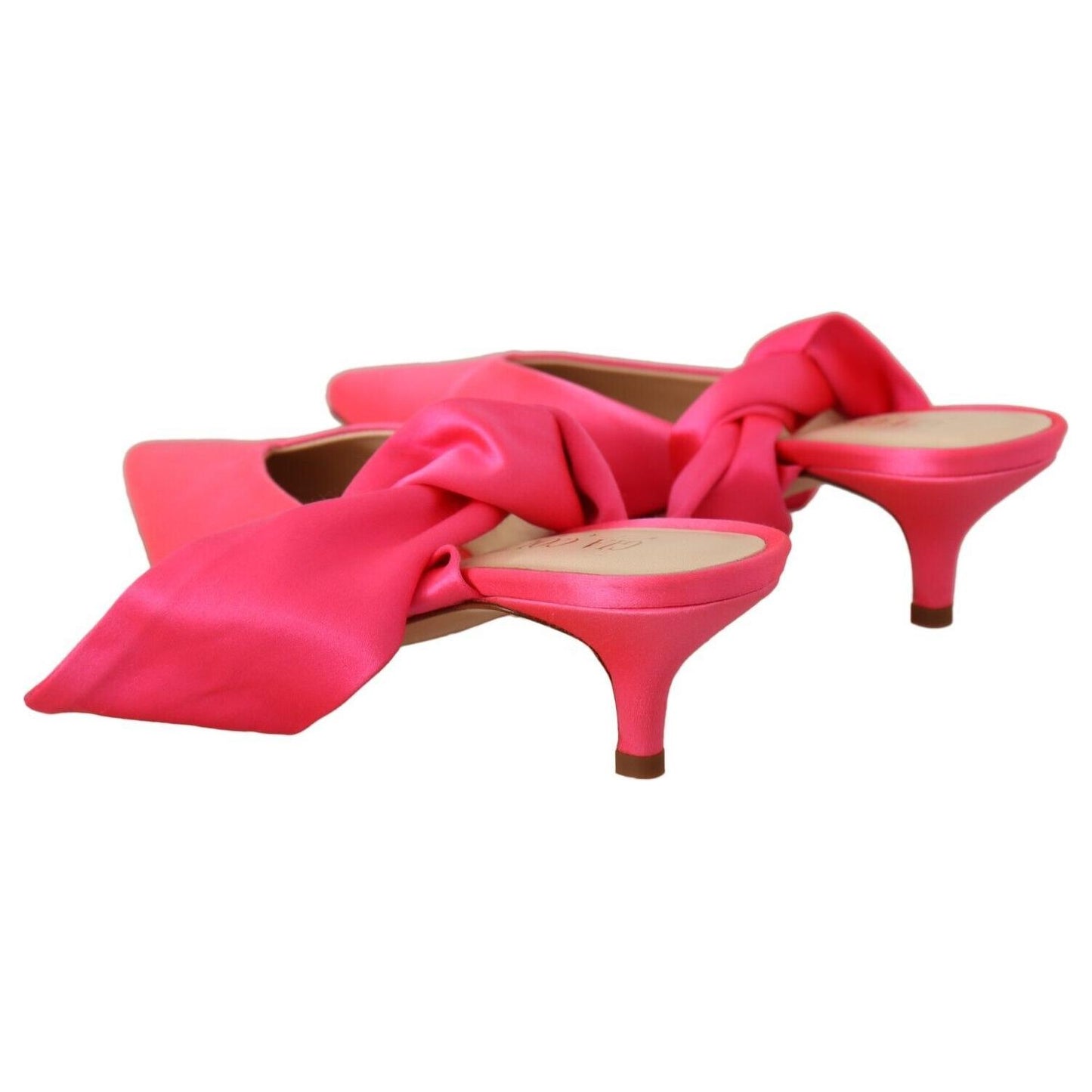 GIA COUTURE Chic Pink Kitten Heels for Elegant Evenings GIA COUTURE