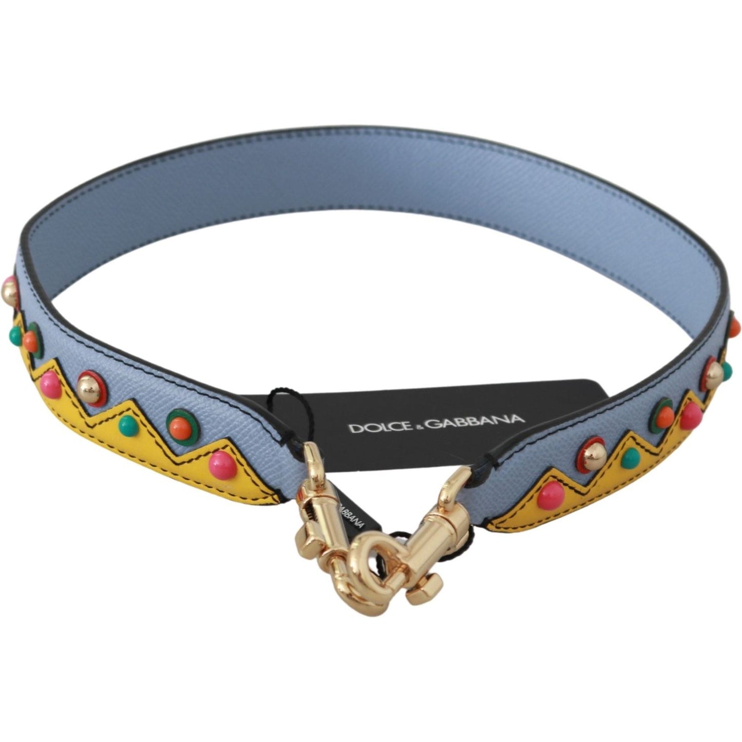 Dolce & Gabbana Multicolor Leather Shoulder Strap Accessory Dolce & Gabbana