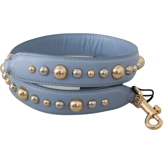 Dolce & Gabbana Elegant Blue Leather Shoulder Strap Dolce & Gabbana