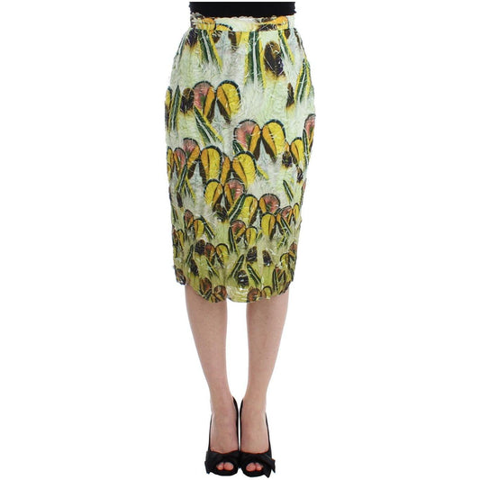 Lanre Da Silva Ajayi Multicolor Organza Pencil Skirt Lanre Da Silva Ajayi
