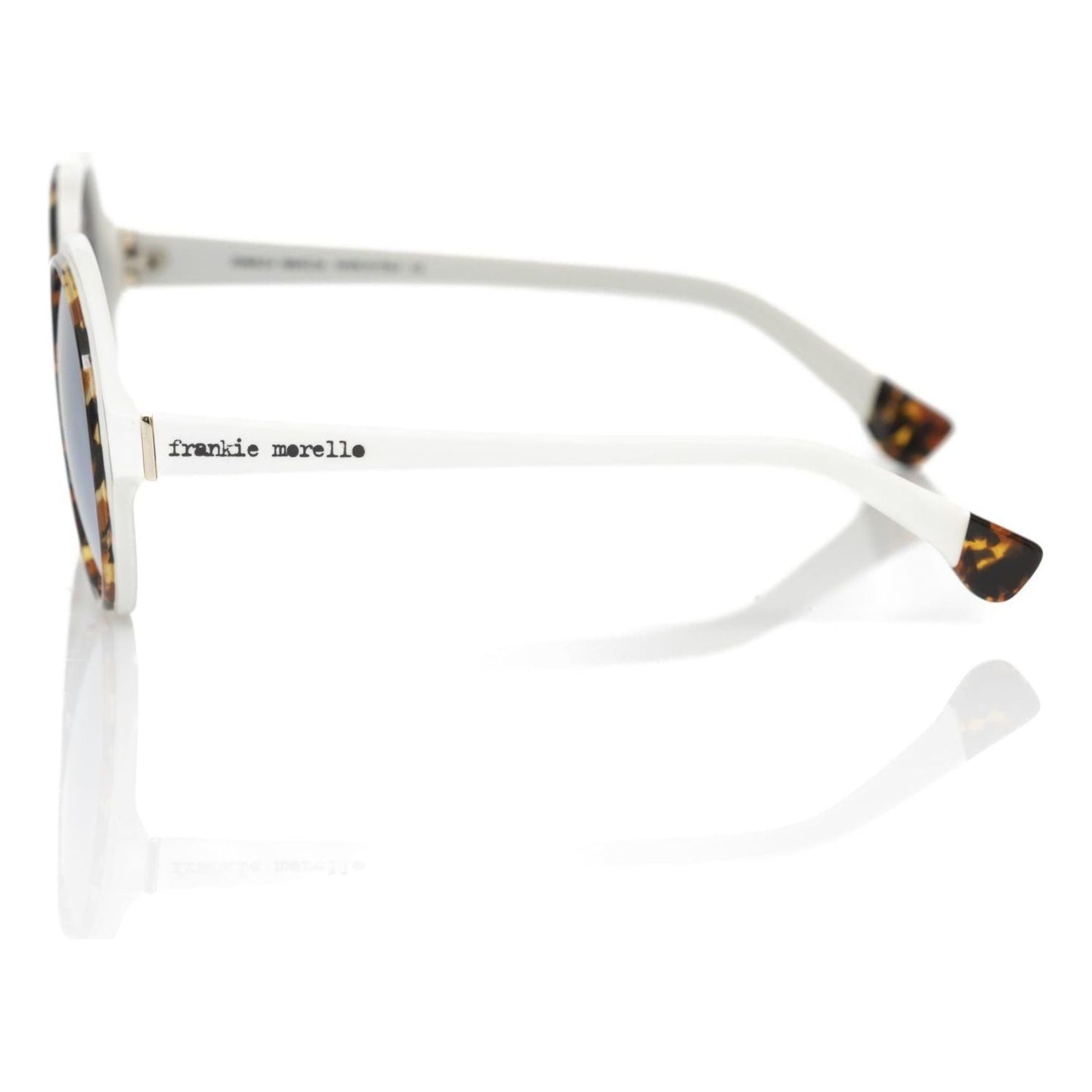 Frankie Morello White Acetate Women's Sunglass Frankie Morello