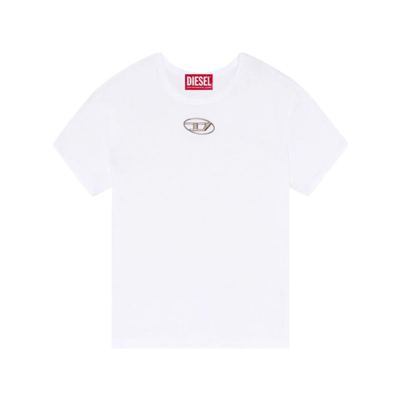 Diesel T-shirts and Polos White Topwear Diesel