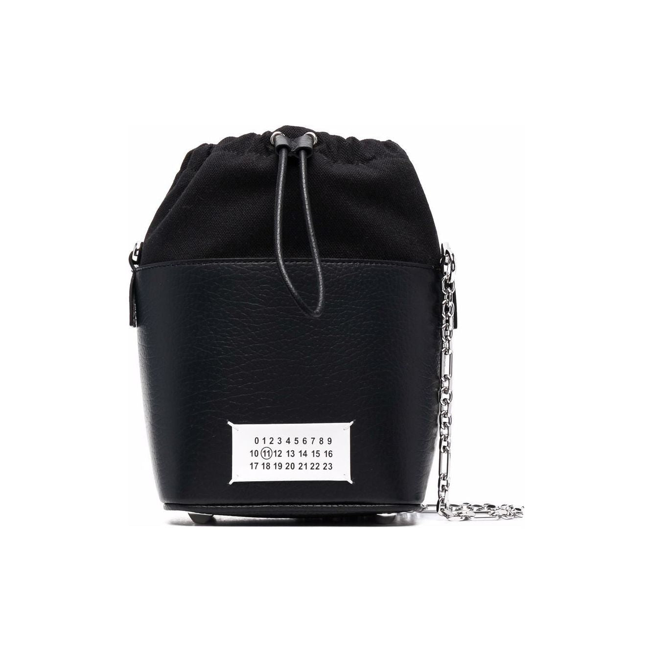 Maison Margiela leather/cotton blend bucket Bag Black Shoulder Maison Margiela