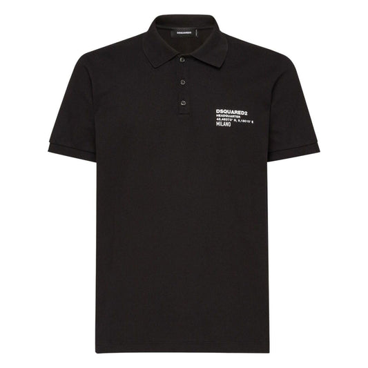 Dsquared2 T-shirts and Polos Black Topwear Dsquared2