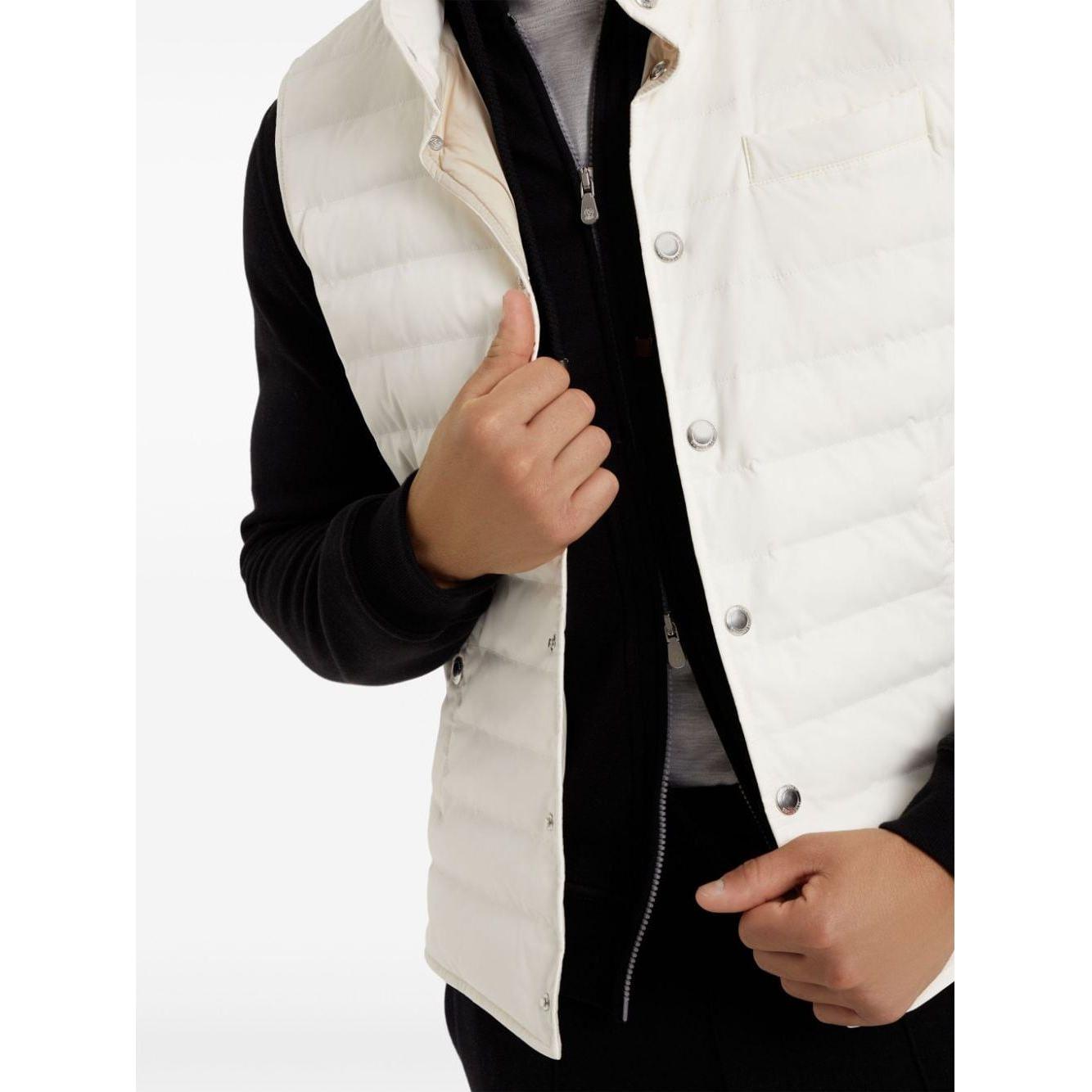 Brunello Cucinelli Brunello Cucinelli Jackets White Vests Brunello Cucinelli