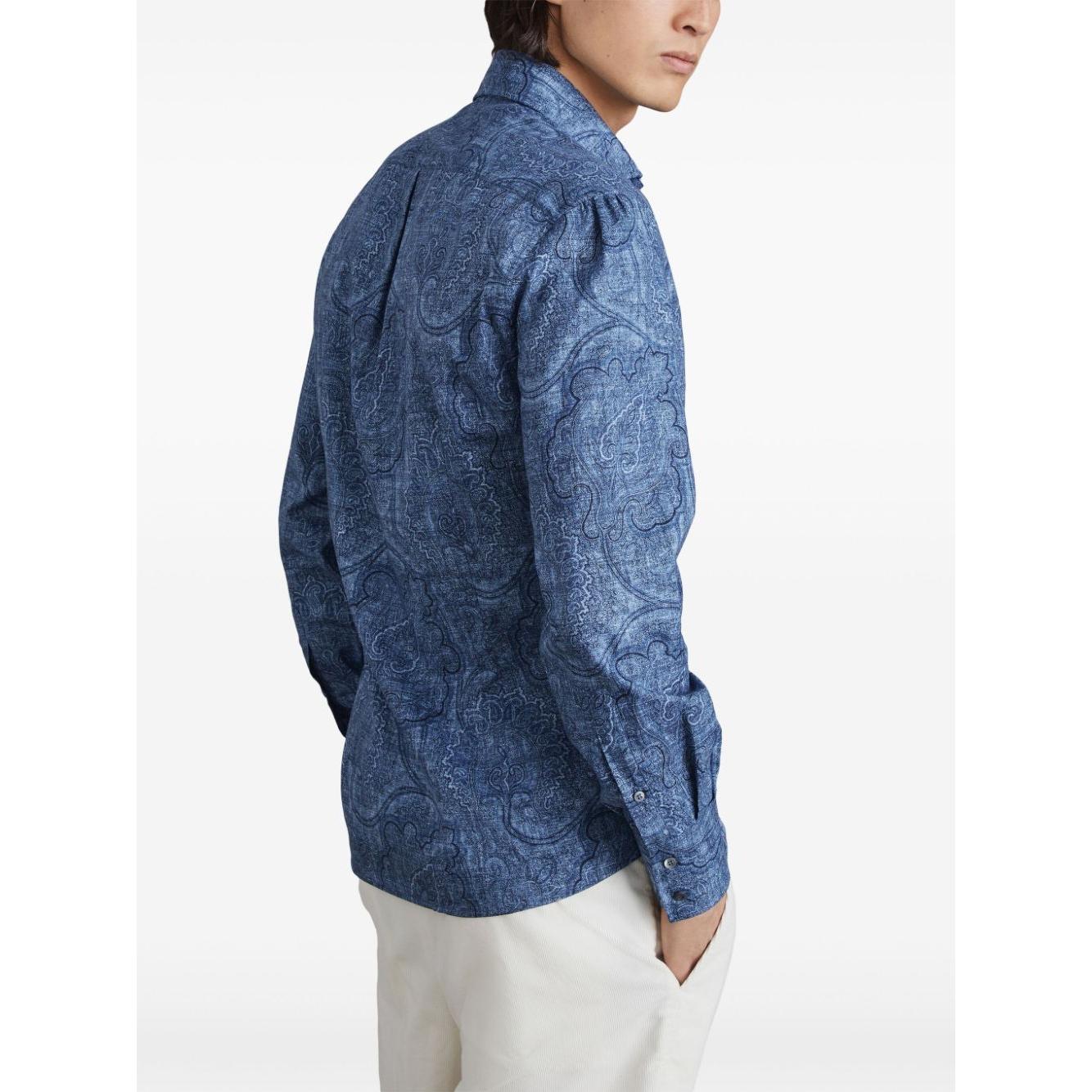 Brunello Cucinelli Shirts Blue Shirts Brunello Cucinelli