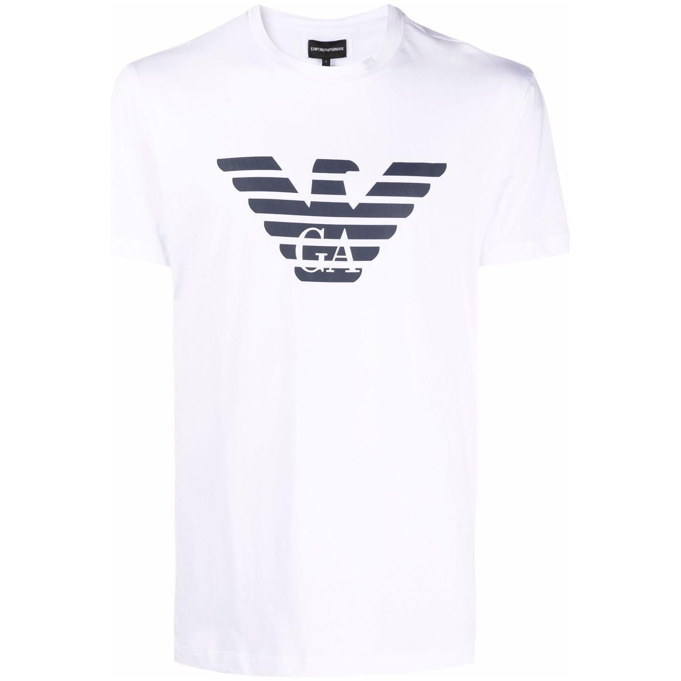 Emporio Armani T-shirts and Polos White Topwear Emporio Armani