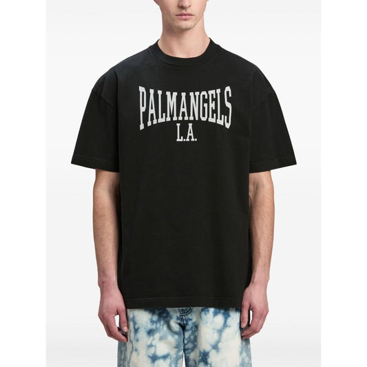 Palm Angels T-shirts and Polos Black Topwear Palm Angels