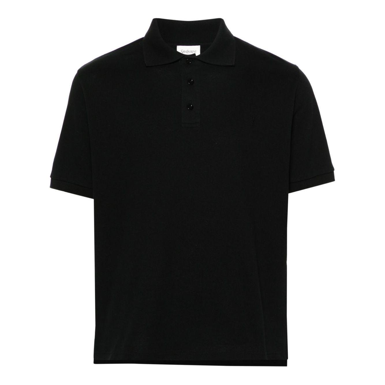 Saint Laurent  T-shirts and Polos Black Topwear Saint Laurent