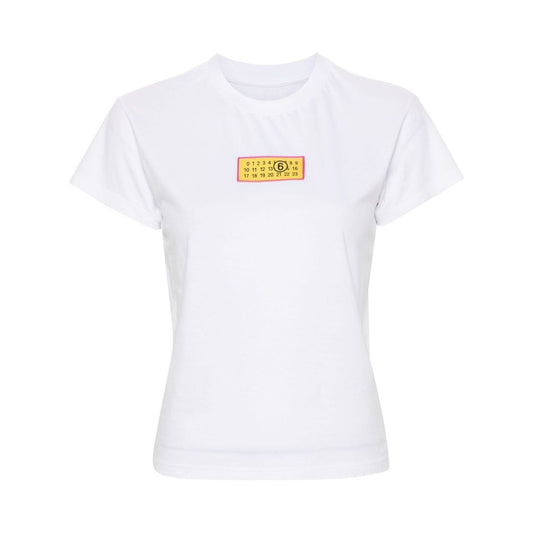 MM6 Maison Margiela T-shirts and Polos White Topwear MM6 Maison Margiela