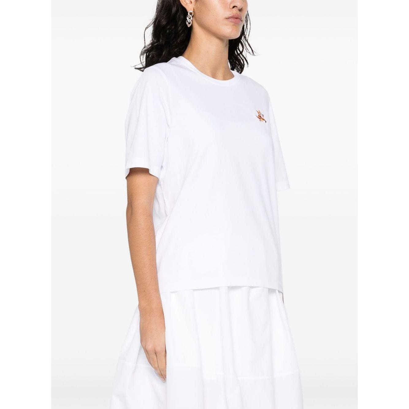 MAISON KITSUNE' T-shirts and Polos White Topwear Maison Kitsune