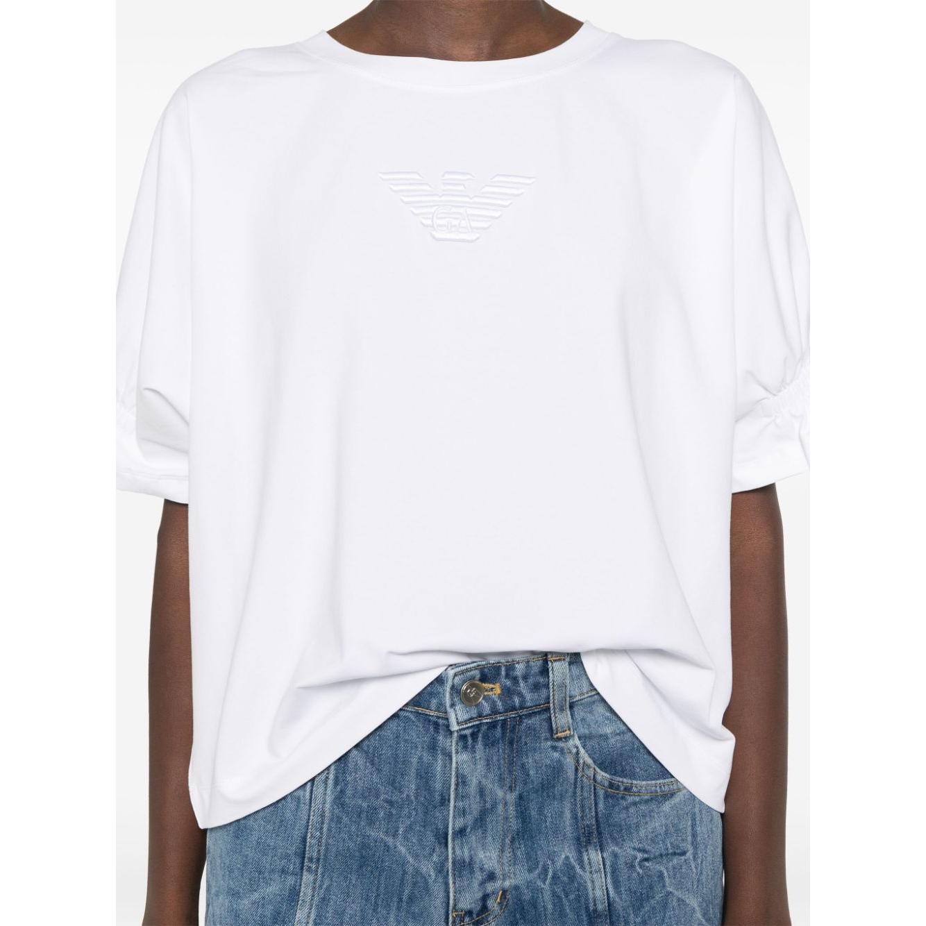 Emporio Armani T-shirts and Polos White Topwear Emporio Armani