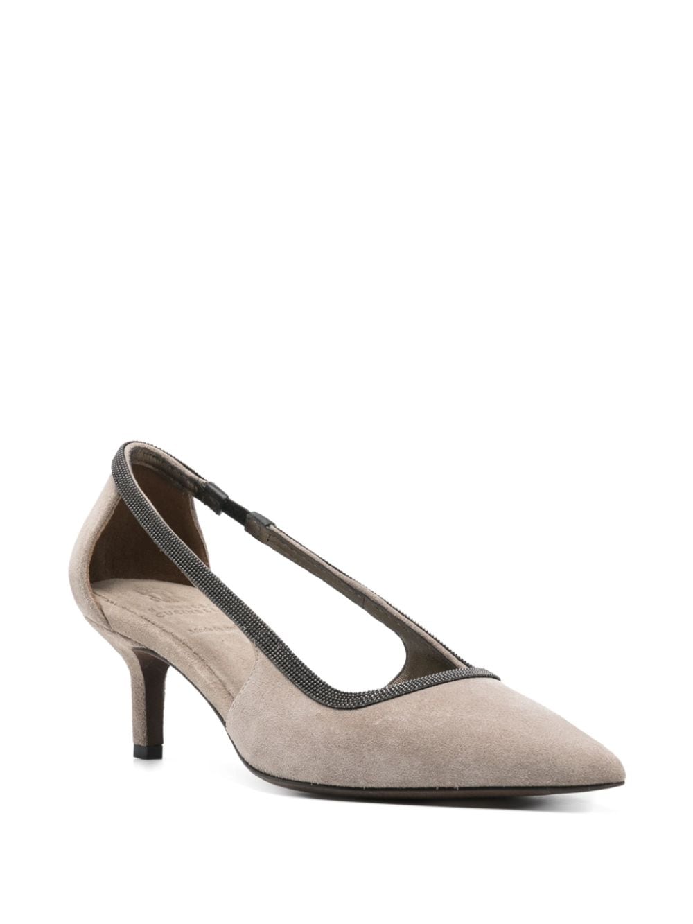 Brunello Cucinelli With Heel Grey High Heel Brunello Cucinelli