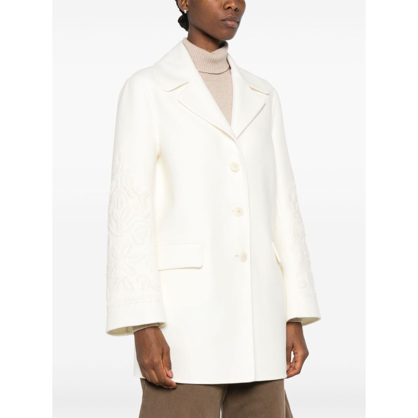 Ermanno Scervino Coats White Jackets Ermanno Scervino