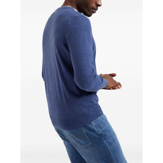 Brunello Cucinelli Sweaters Clear Blue Topwear Brunello Cucinelli