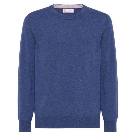 Brunello Cucinelli Sweaters Clear Blue Topwear Brunello Cucinelli