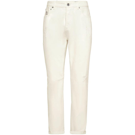 Brunello Cucinelli Jeans White Jeans Brunello Cucinelli