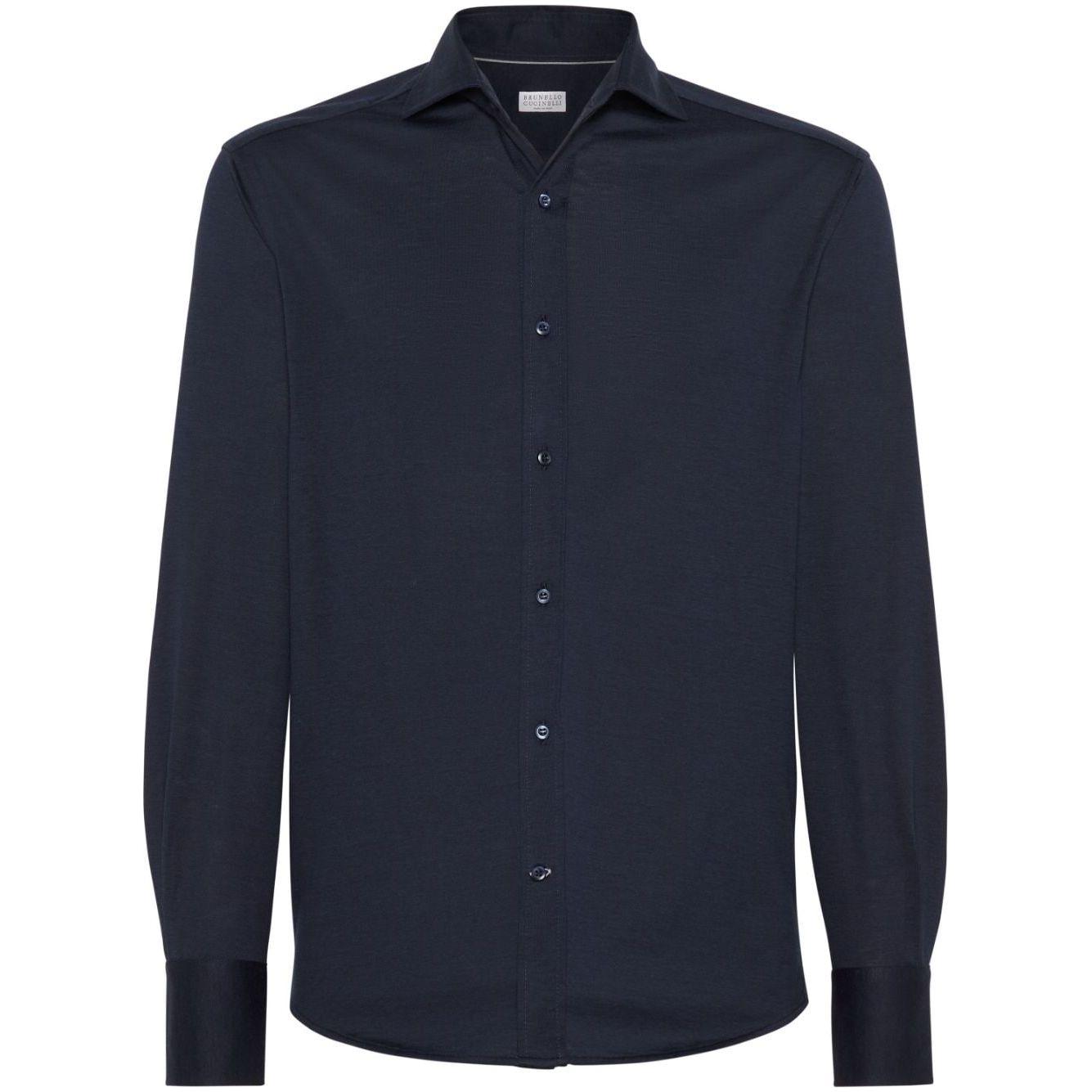 Brunello Cucinelli Shirts Blue Shirts Brunello Cucinelli