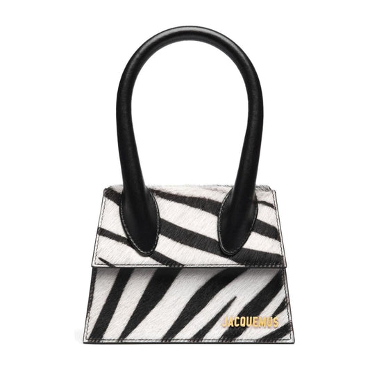 JACQUEMUS Le Chiquito  leather zebra print Bag Handbag JACQUEMUS