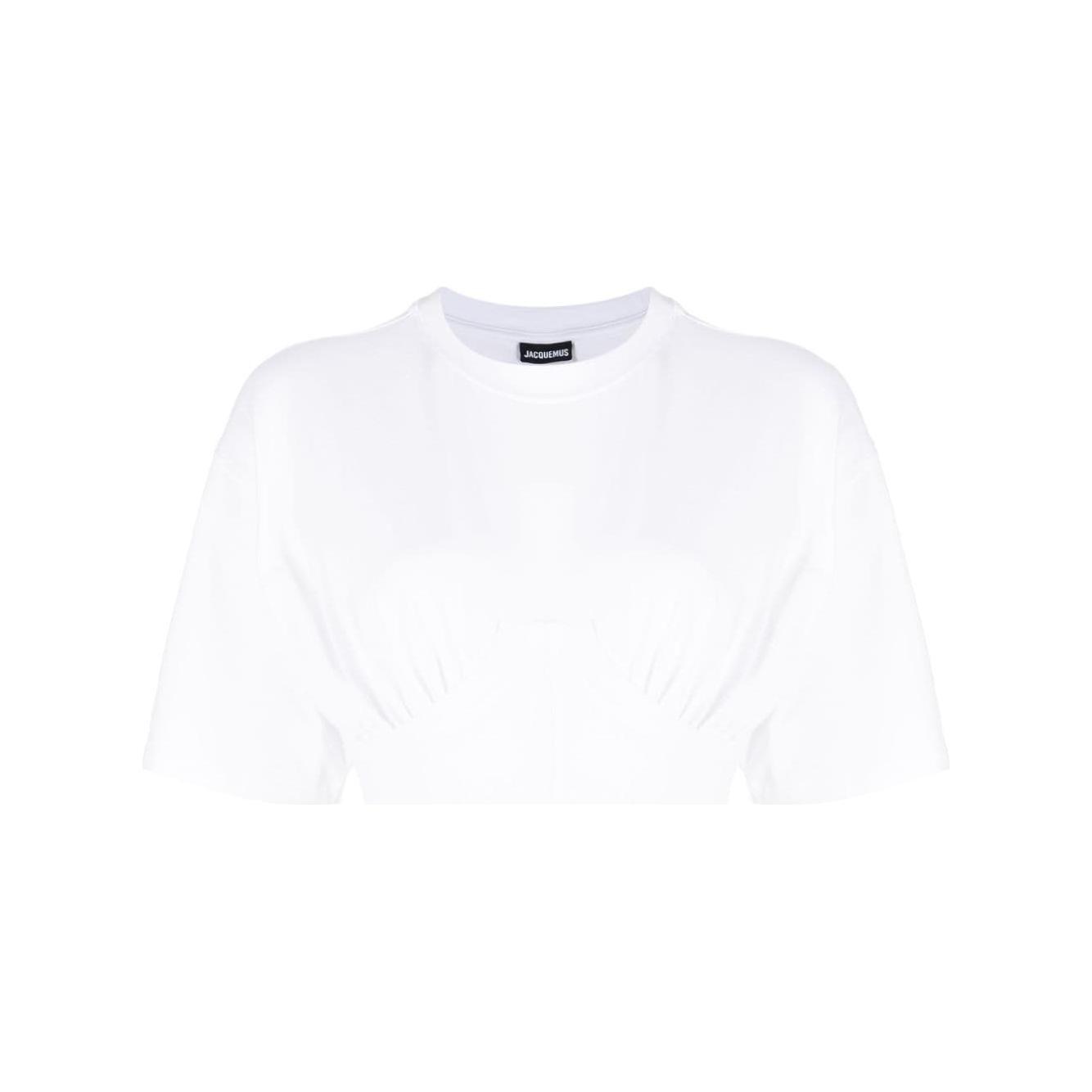 JACQUEMUS T-shirts and Polos White Topwear JACQUEMUS