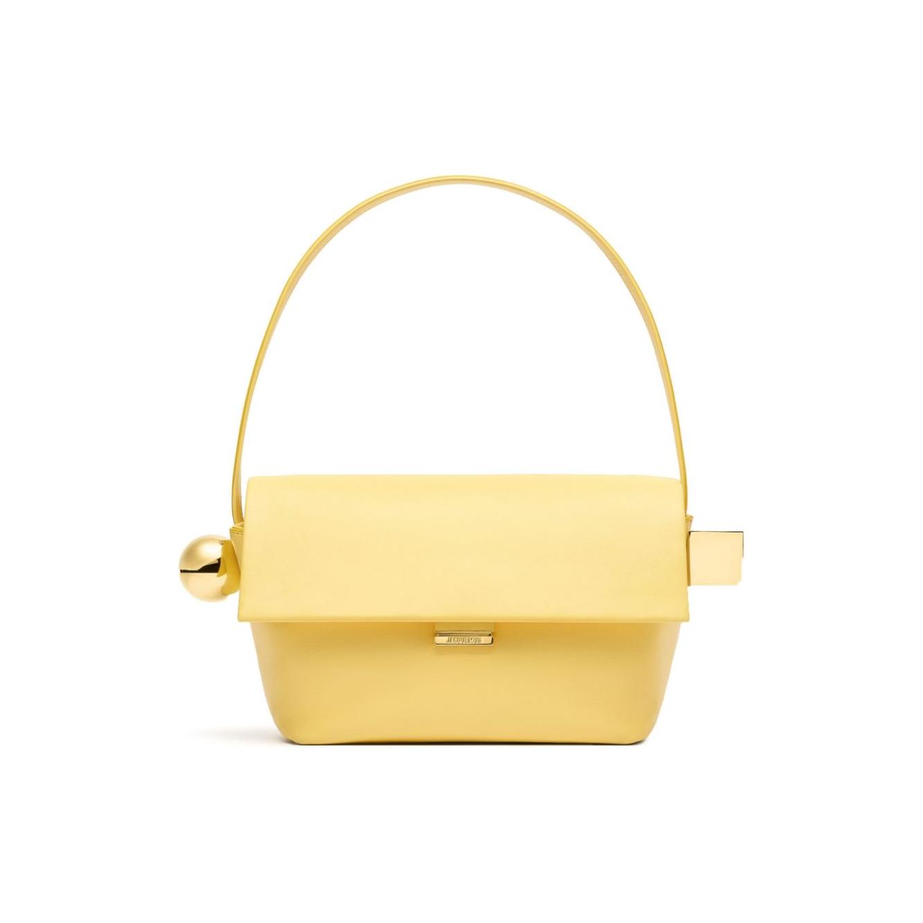 JACQUEMUS Le Rond Carré shoulder bagYellow Shoulder JACQUEMUS