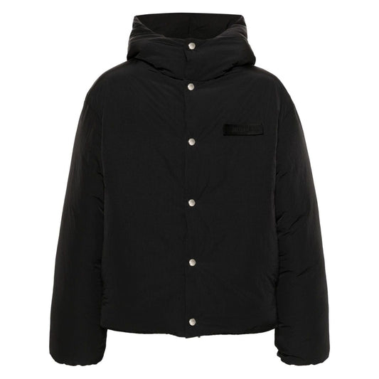 JACQUEMUS black shell padded design men Coats Jackets JACQUEMUS