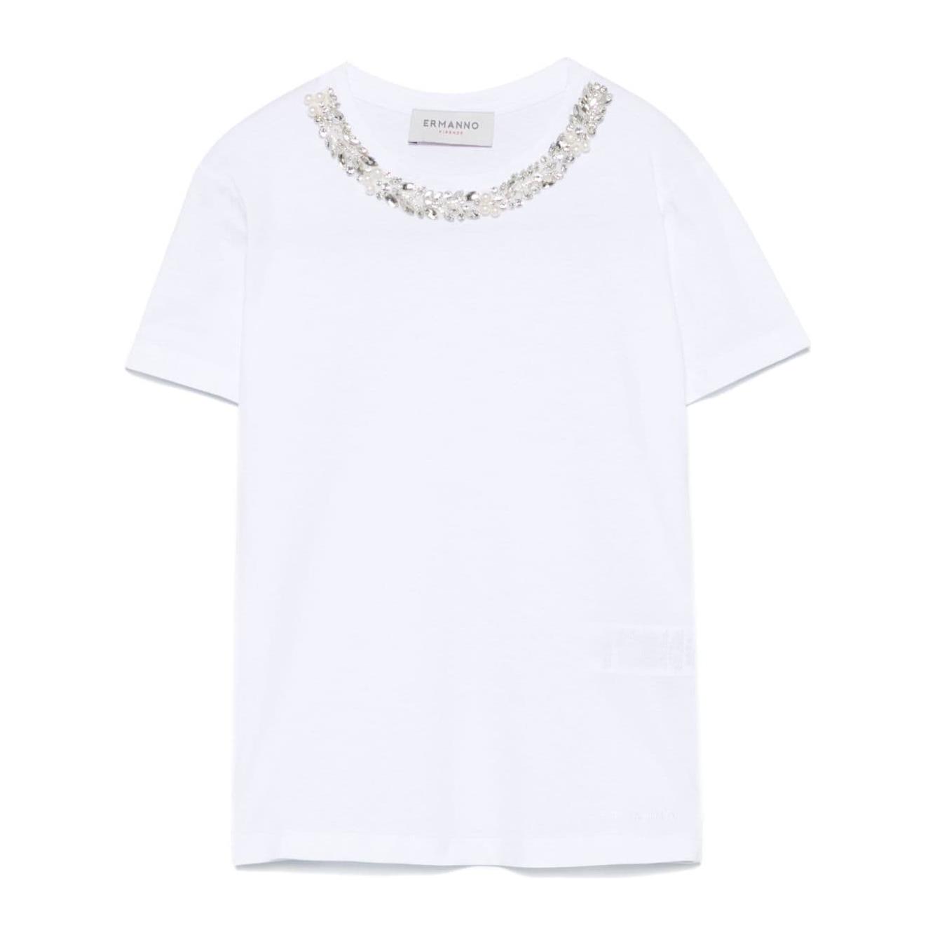 ERMANNO FIRENZE T-shirts and Polos White Topwear Ermanno Firenze